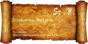 Szekeres Melina névjegykártya